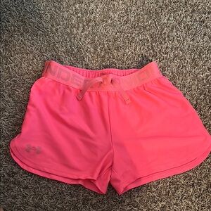 Under Armour Pink Athletic Shorts Lightweight Breathable